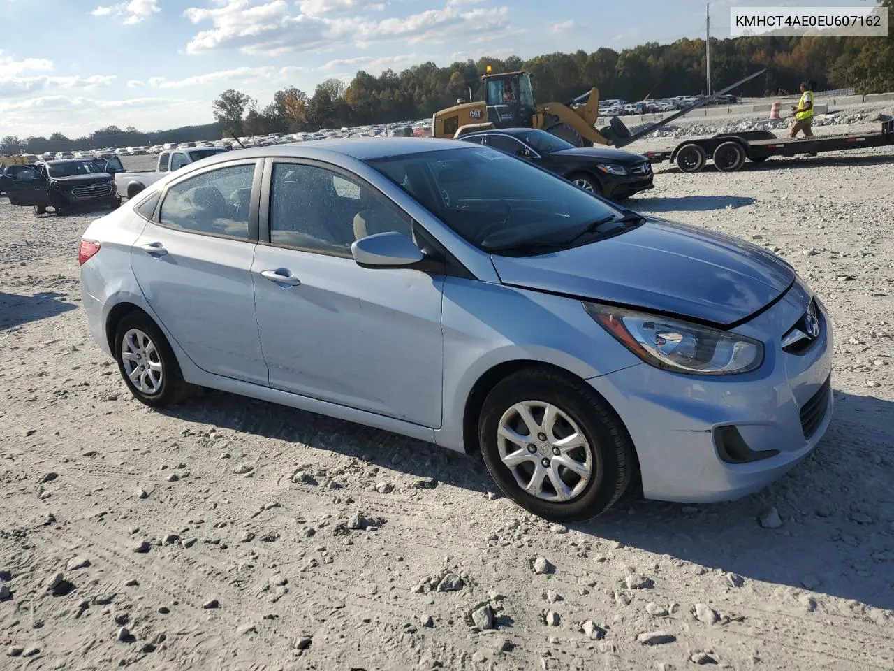 2014 Hyundai Accent Gls VIN: KMHCT4AE0EU607162 Lot: 78403844