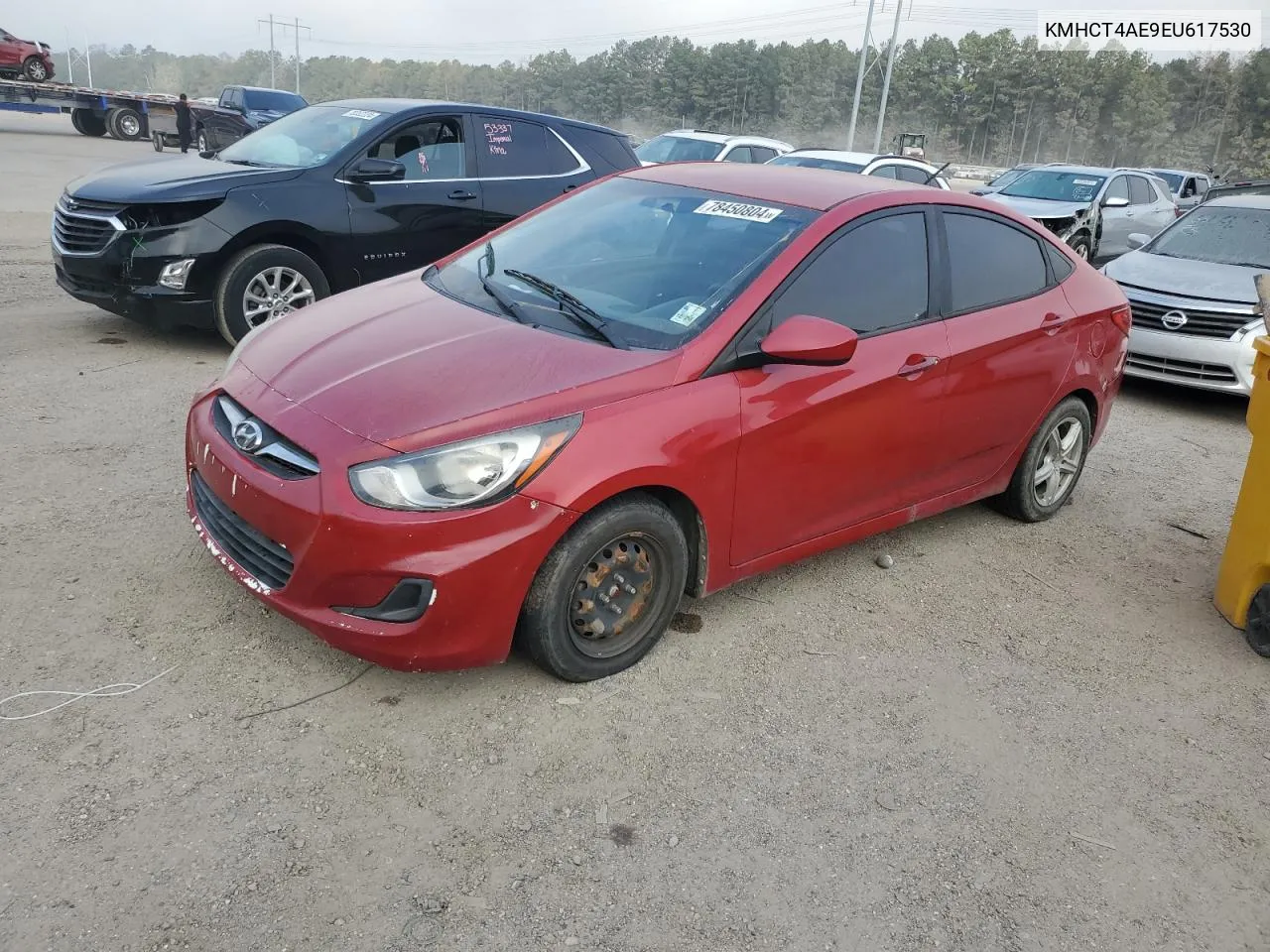 2014 Hyundai Accent Gls VIN: KMHCT4AE9EU617530 Lot: 78450804