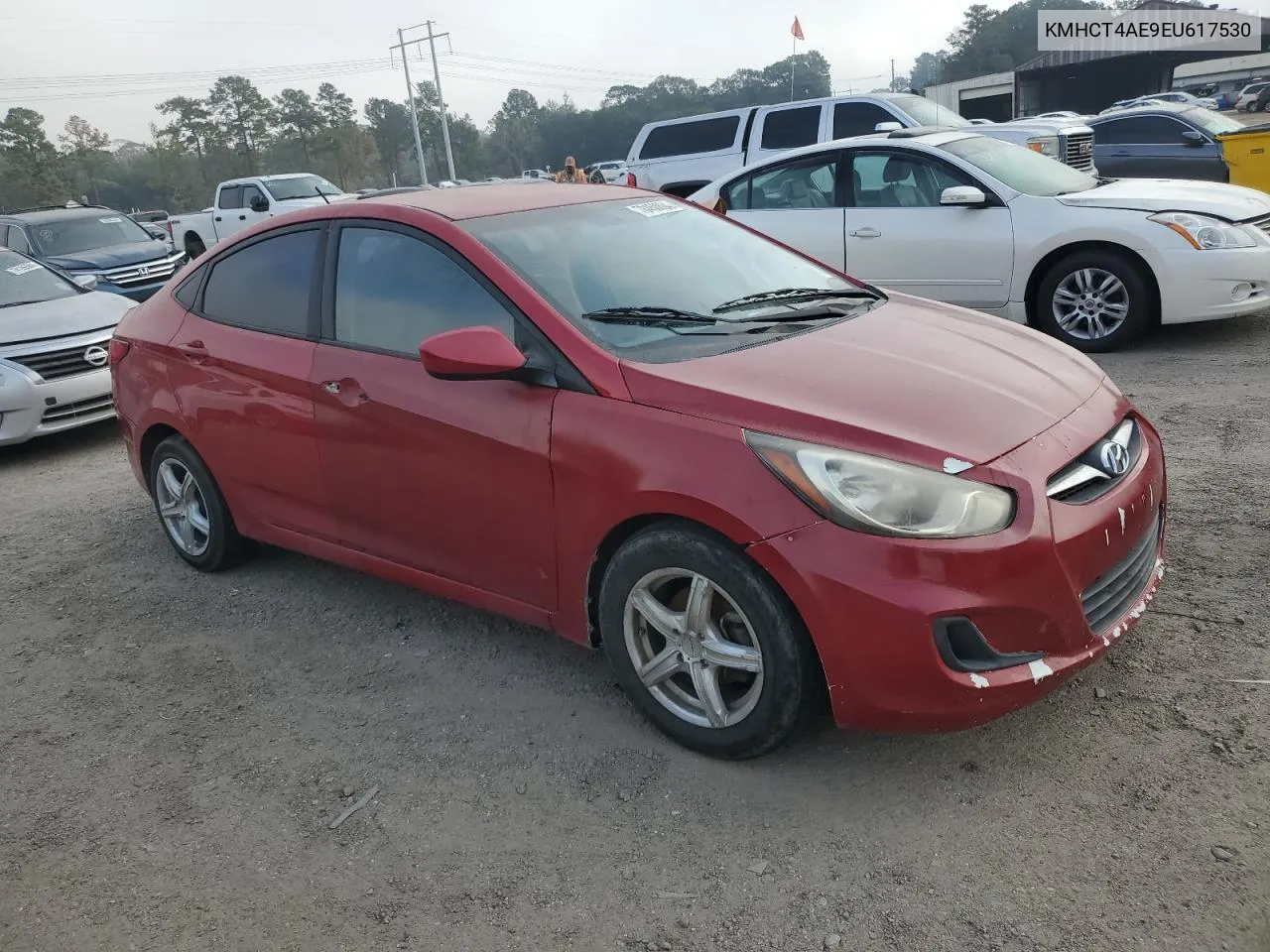 KMHCT4AE9EU617530 2014 Hyundai Accent Gls