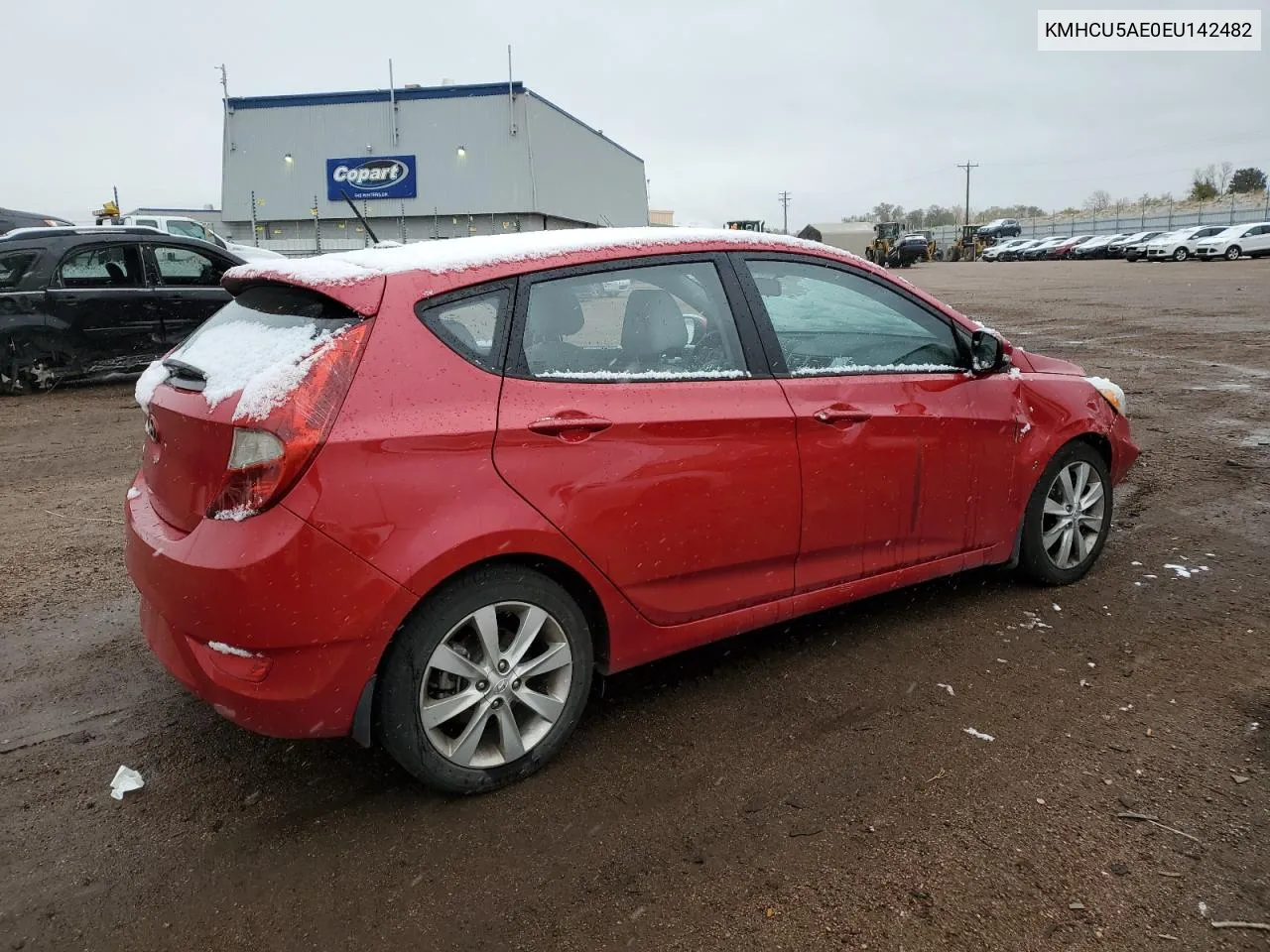 2014 Hyundai Accent Gls VIN: KMHCU5AE0EU142482 Lot: 78754794