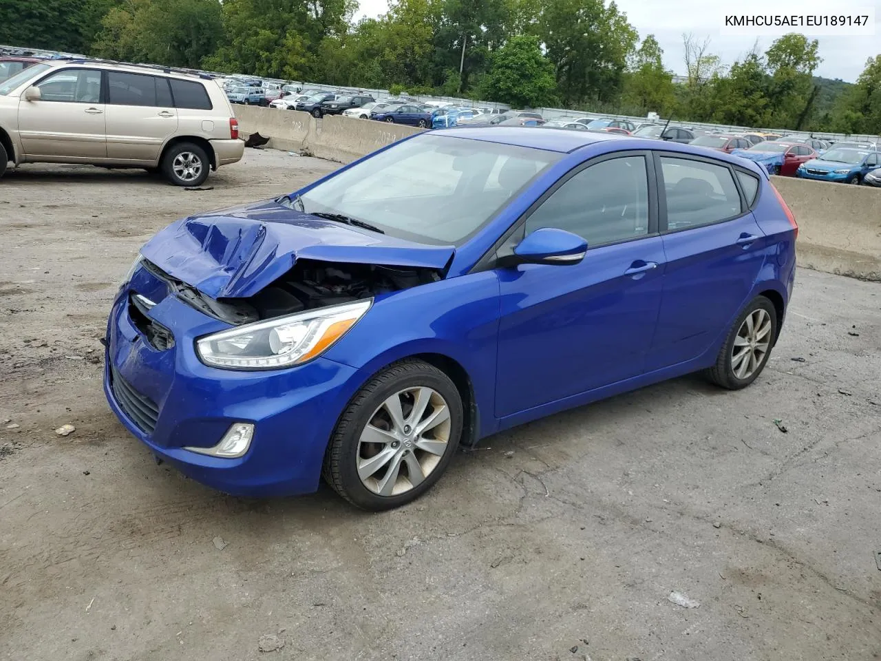 2014 Hyundai Accent Gls VIN: KMHCU5AE1EU189147 Lot: 78783344