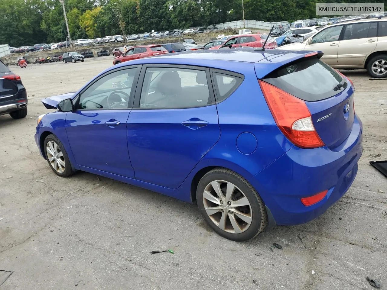 2014 Hyundai Accent Gls VIN: KMHCU5AE1EU189147 Lot: 78783344