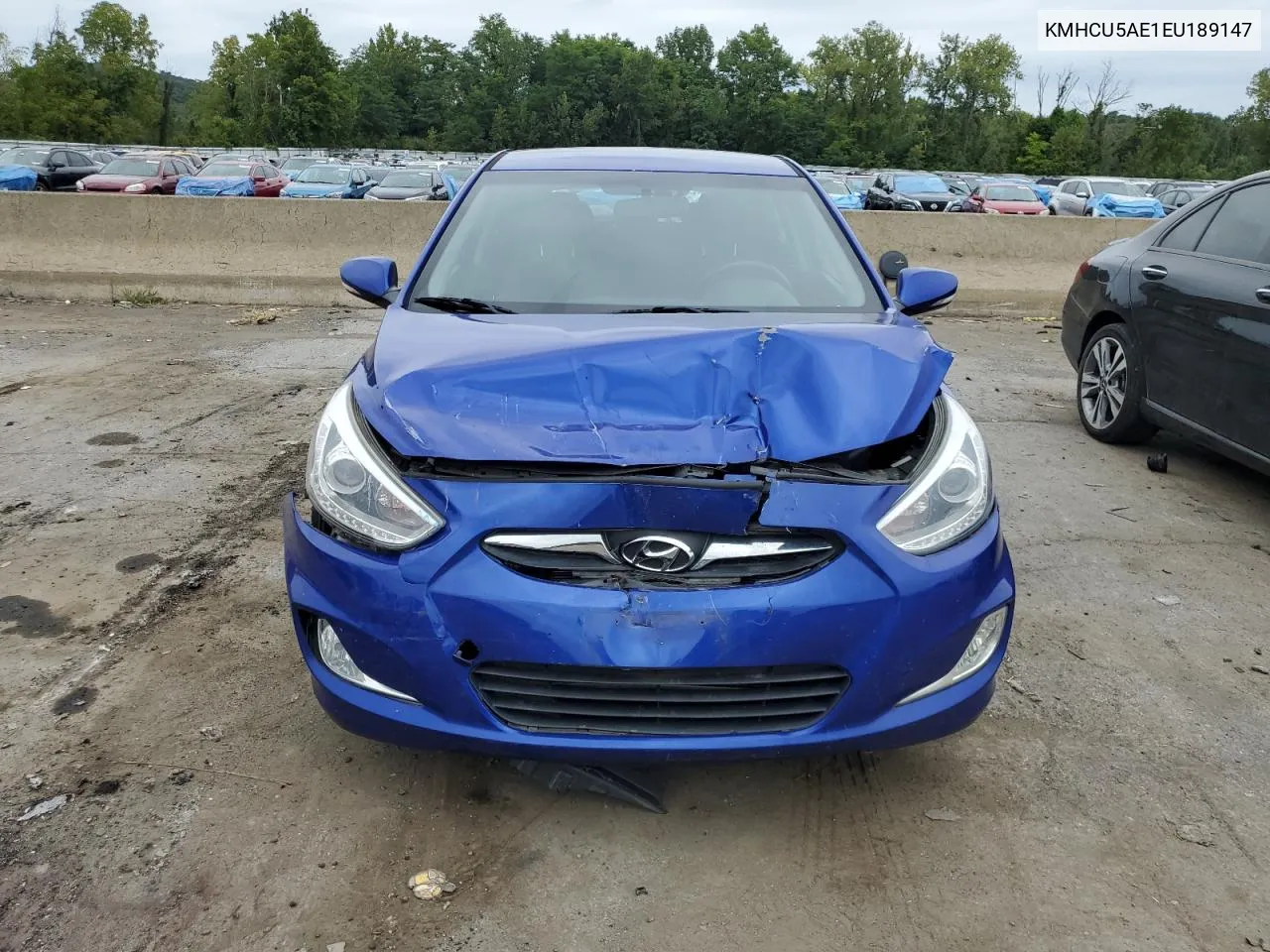 KMHCU5AE1EU189147 2014 Hyundai Accent Gls