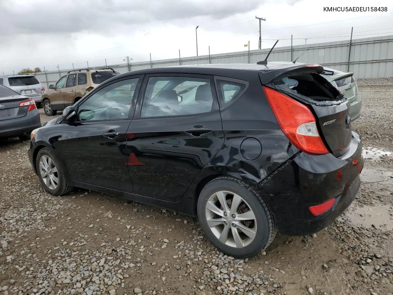 2014 Hyundai Accent Gls VIN: KMHCU5AE0EU158438 Lot: 79016584