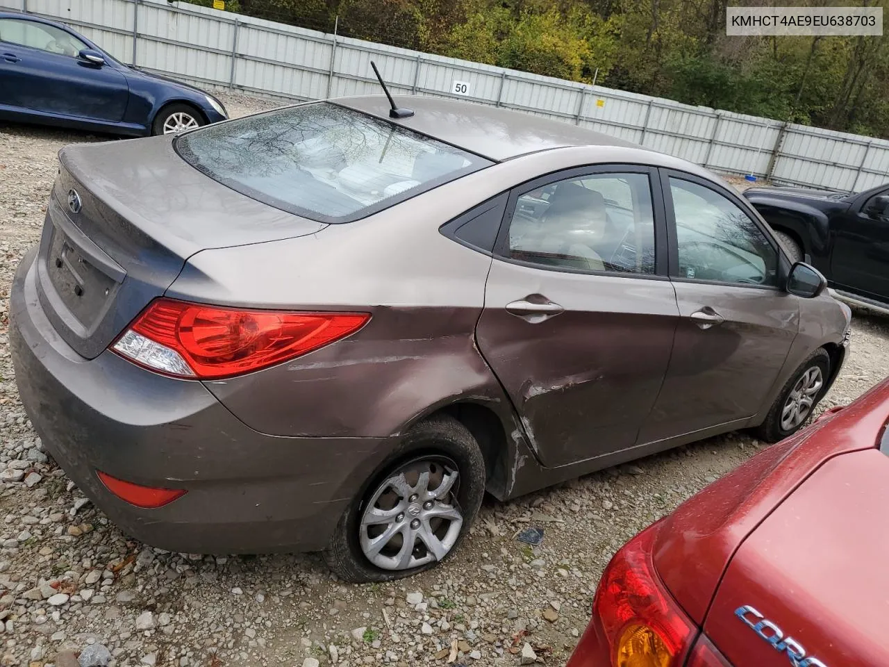 2014 Hyundai Accent Gls VIN: KMHCT4AE9EU638703 Lot: 79084324