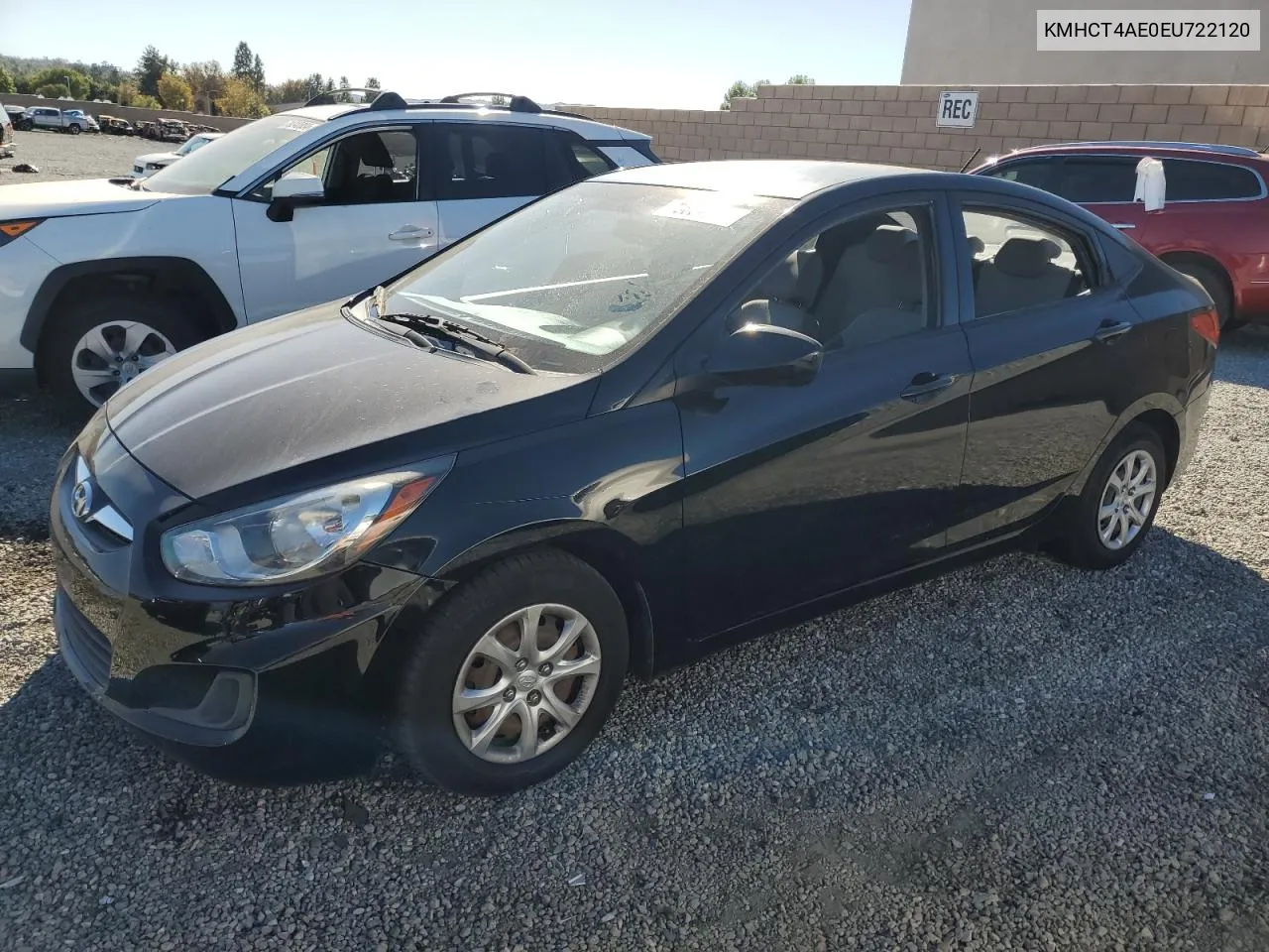 2014 Hyundai Accent Gls VIN: KMHCT4AE0EU722120 Lot: 79084964