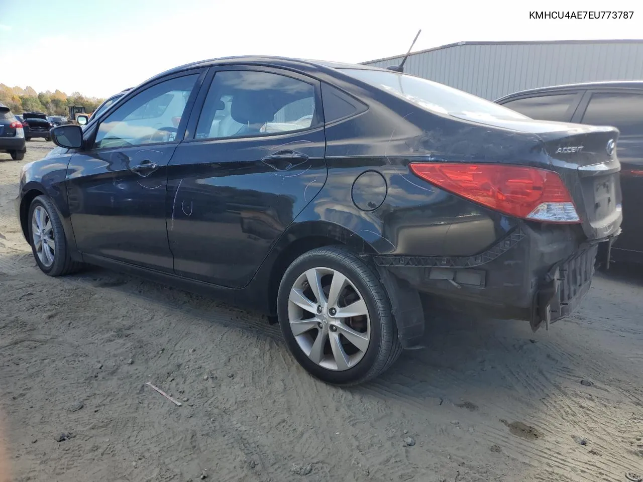 2014 Hyundai Accent Gls VIN: KMHCU4AE7EU773787 Lot: 79180184