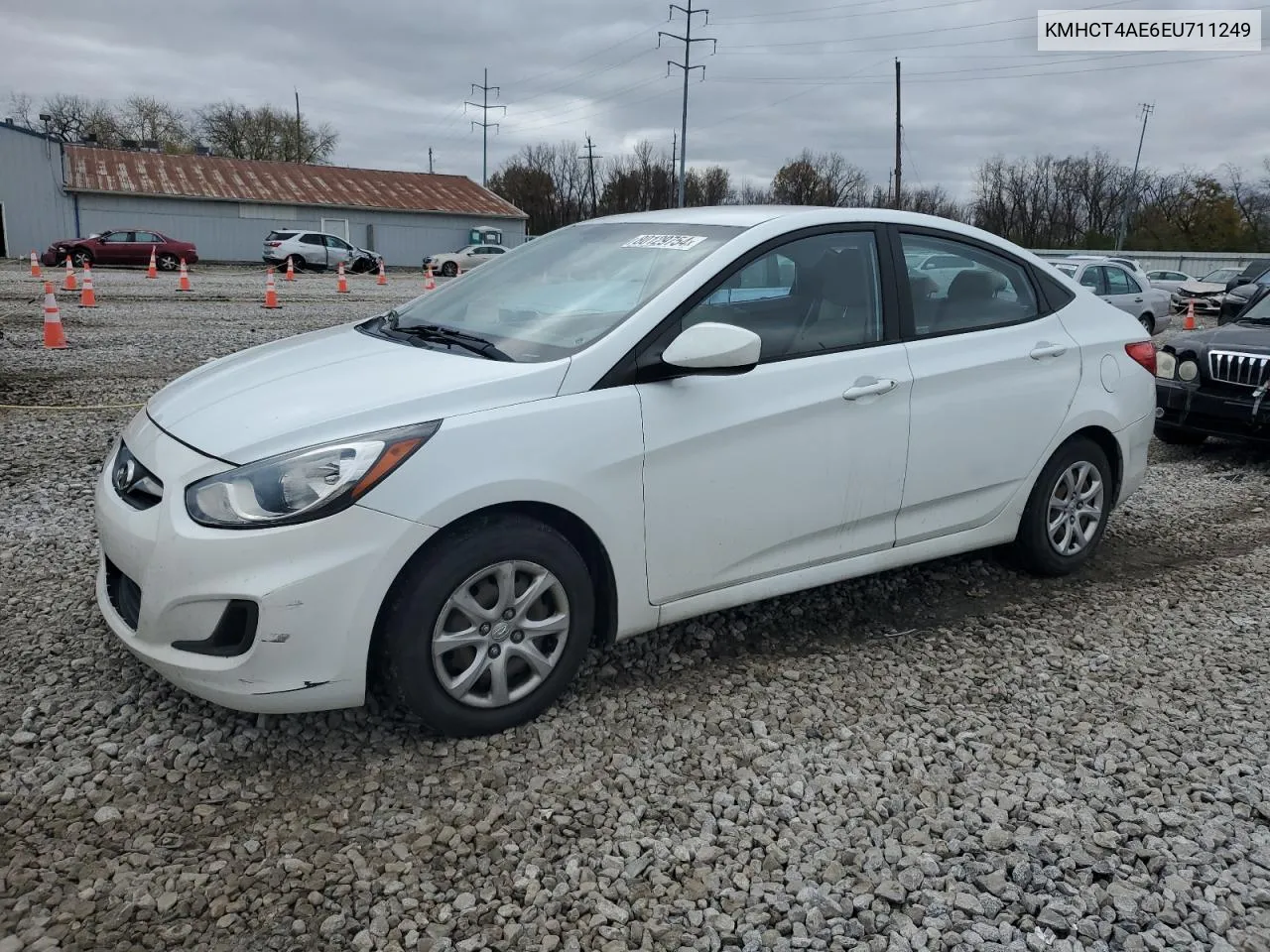 2014 Hyundai Accent Gls VIN: KMHCT4AE6EU711249 Lot: 80129754