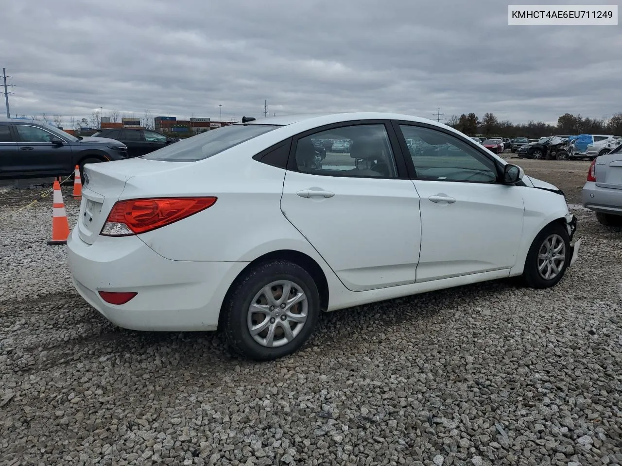 2014 Hyundai Accent Gls VIN: KMHCT4AE6EU711249 Lot: 80129754