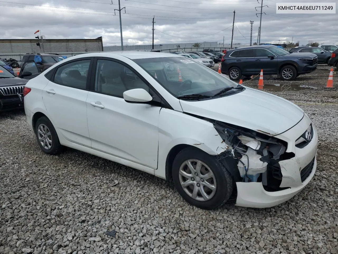 2014 Hyundai Accent Gls VIN: KMHCT4AE6EU711249 Lot: 80129754