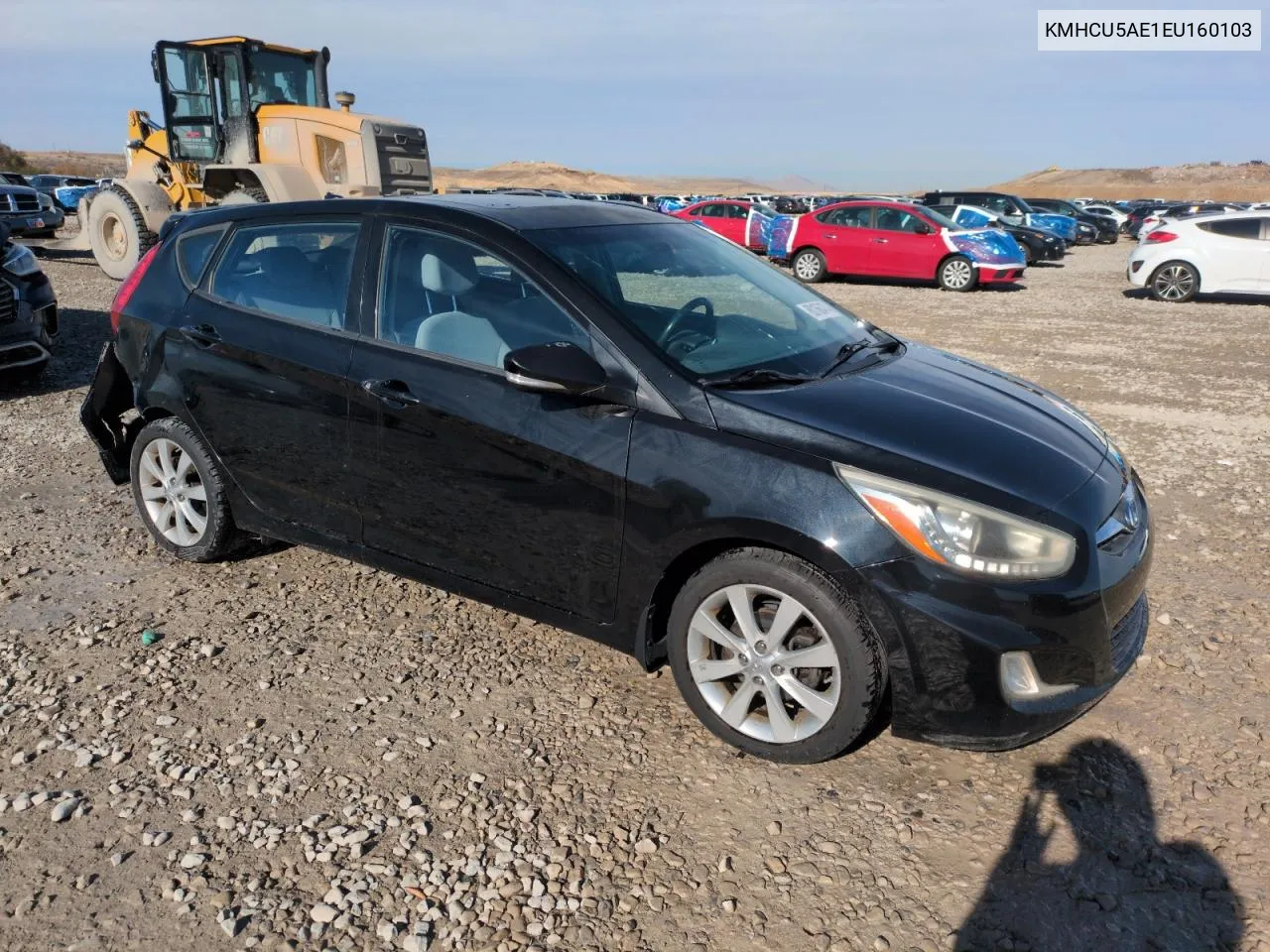 2014 Hyundai Accent Gls VIN: KMHCU5AE1EU160103 Lot: 80166474