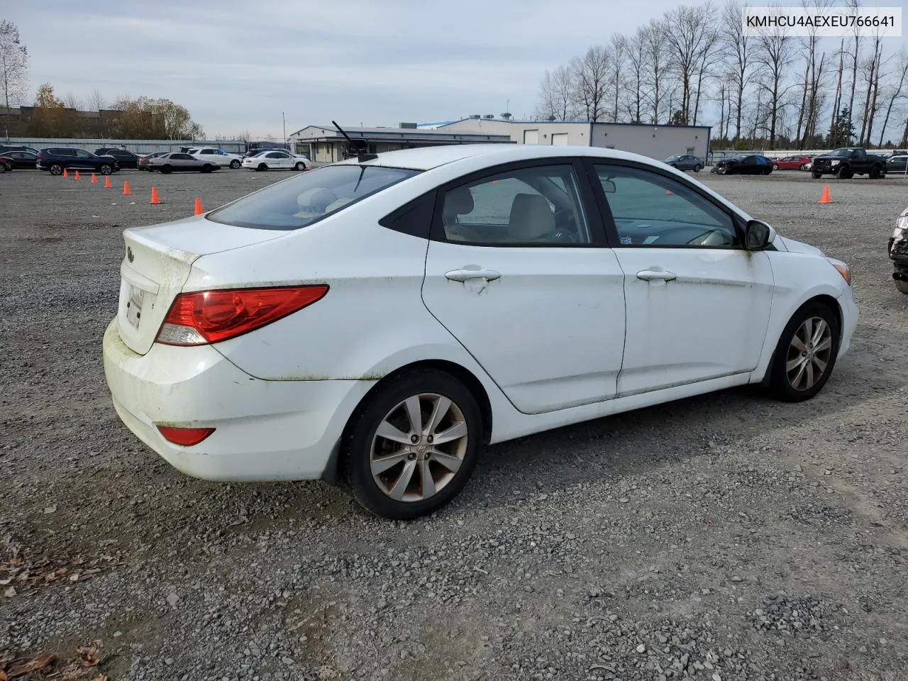 2014 Hyundai Accent Gls VIN: KMHCU4AEXEU766641 Lot: 80279574