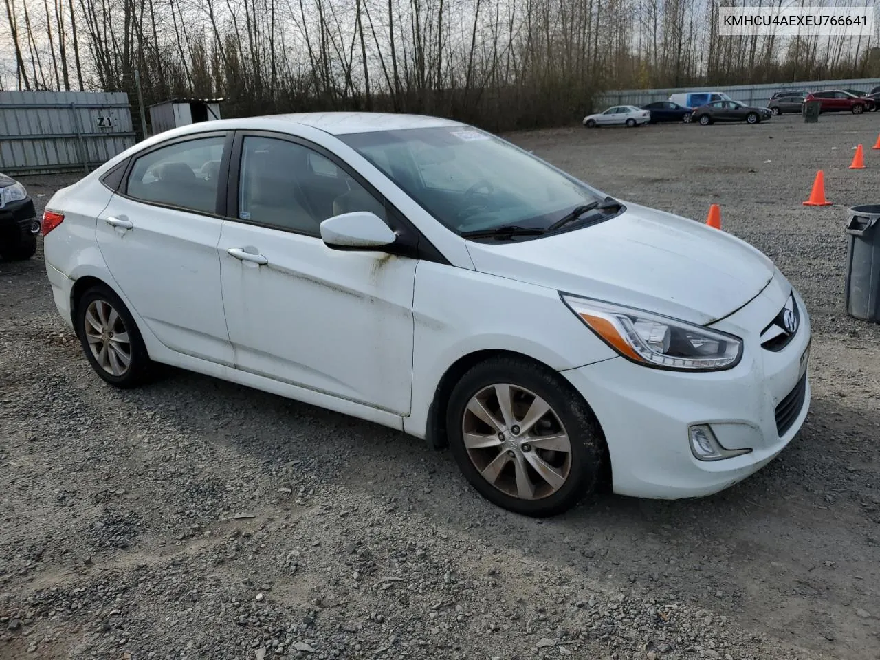 2014 Hyundai Accent Gls VIN: KMHCU4AEXEU766641 Lot: 80279574