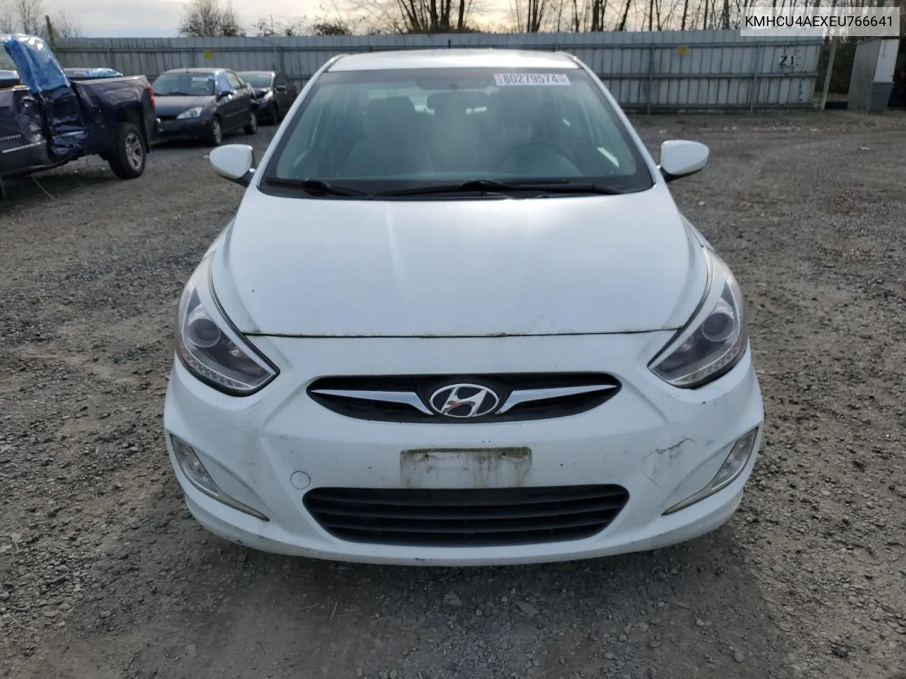 2014 Hyundai Accent Gls VIN: KMHCU4AEXEU766641 Lot: 80279574