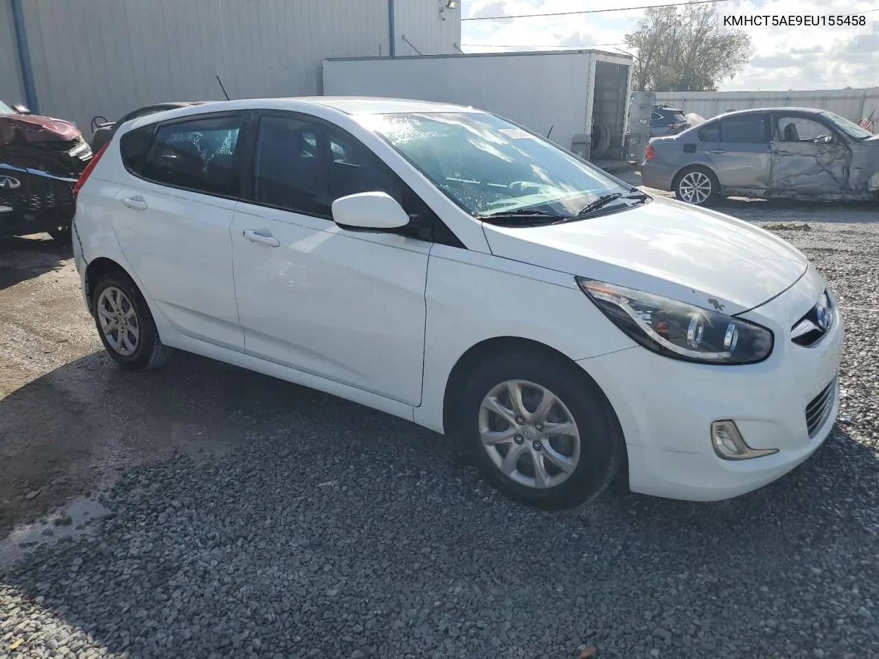 2014 Hyundai Accent Gls VIN: KMHCT5AE9EU155458 Lot: 80656924