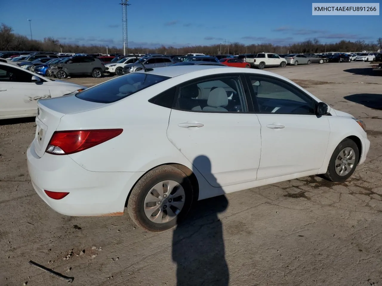 2015 Hyundai Accent Gls VIN: KMHCT4AE4FU891266 Lot: 37369974