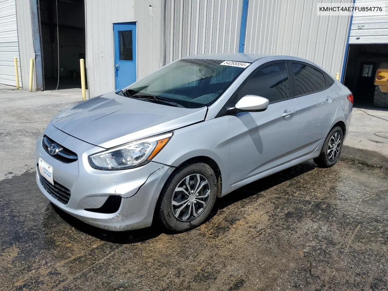 2015 Hyundai Accent Gls VIN: KMHCT4AE7FU854776 Lot: 54265554