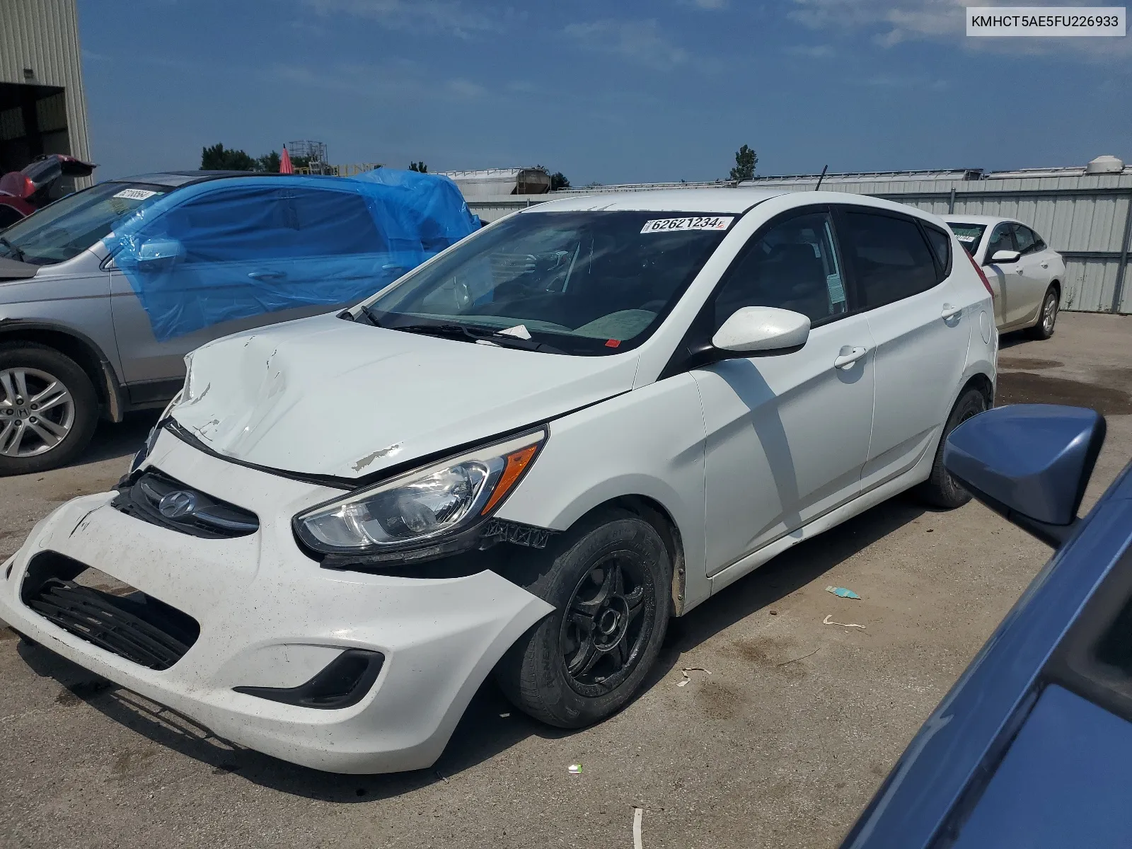 2015 Hyundai Accent Gs VIN: KMHCT5AE5FU226933 Lot: 62621234