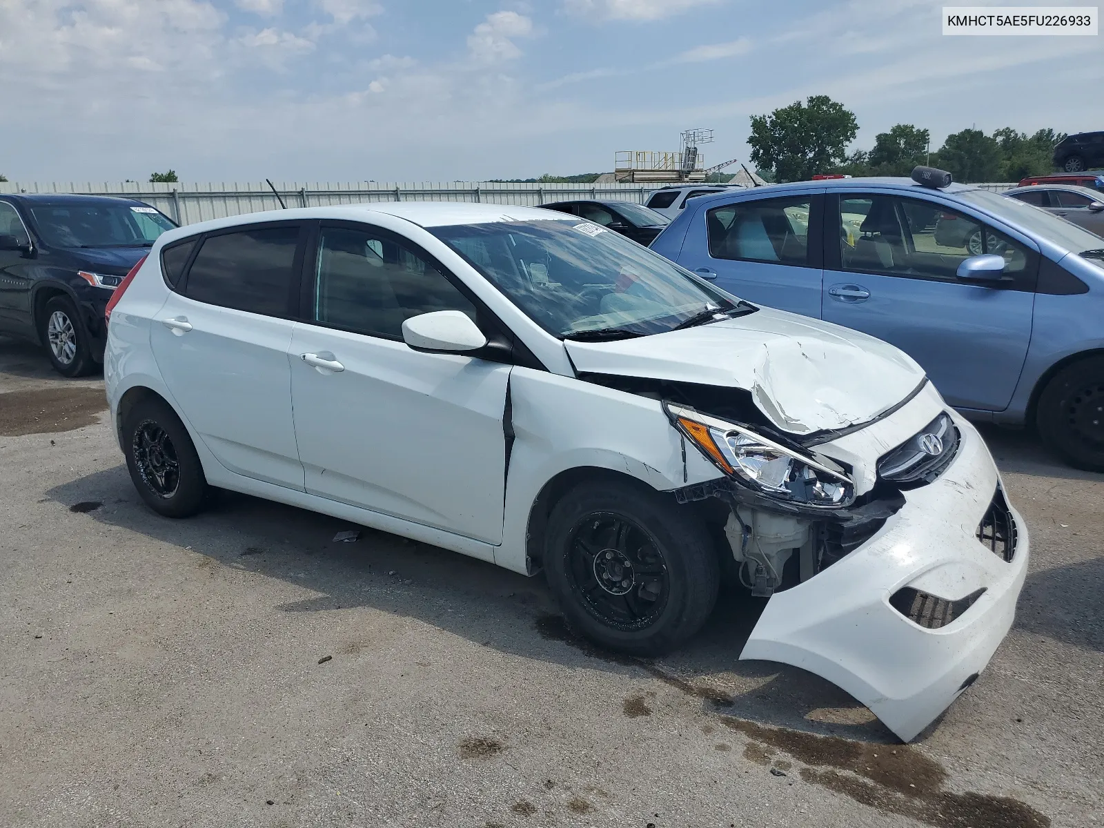 2015 Hyundai Accent Gs VIN: KMHCT5AE5FU226933 Lot: 62621234