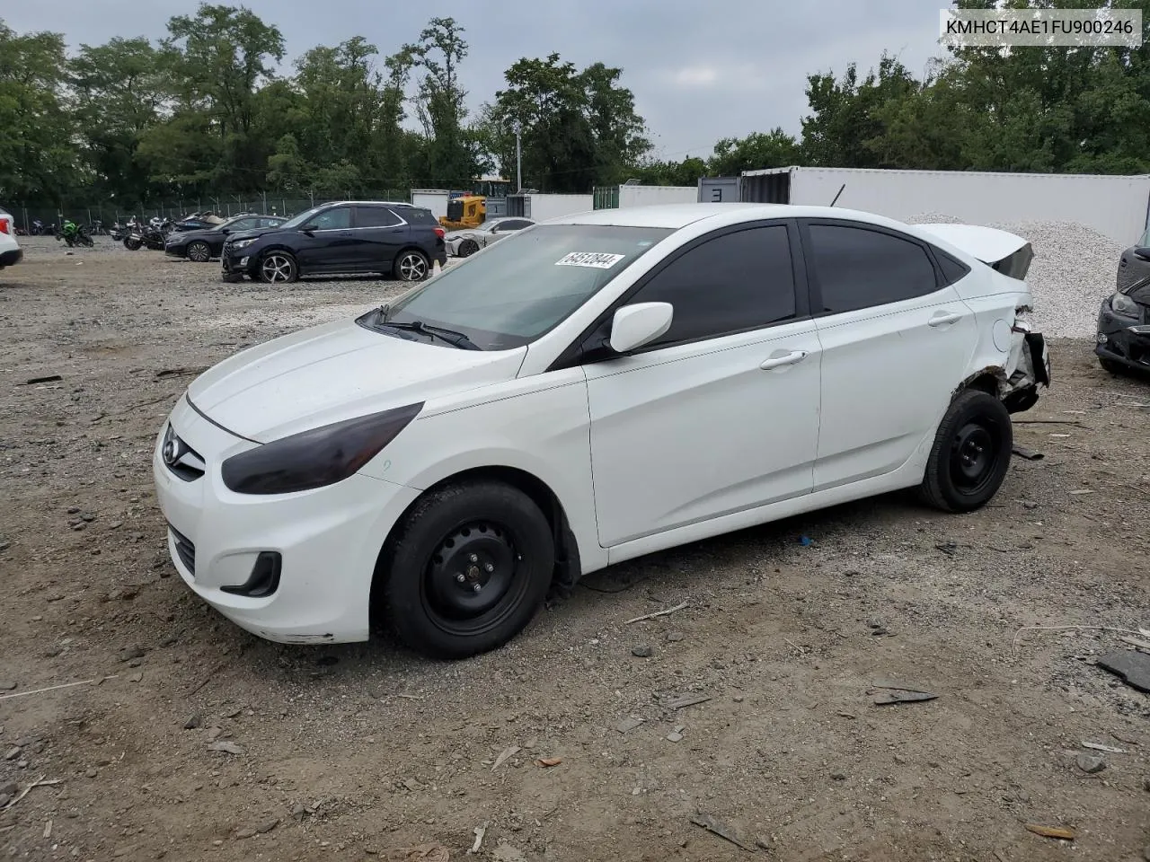 2015 Hyundai Accent Gls VIN: KMHCT4AE1FU900246 Lot: 64512844