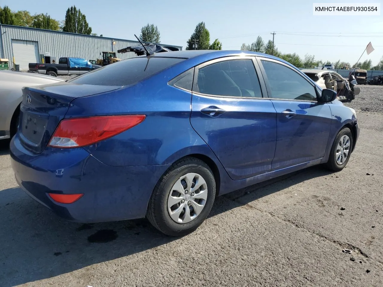 2015 Hyundai Accent Gls VIN: KMHCT4AE8FU930554 Lot: 65064834