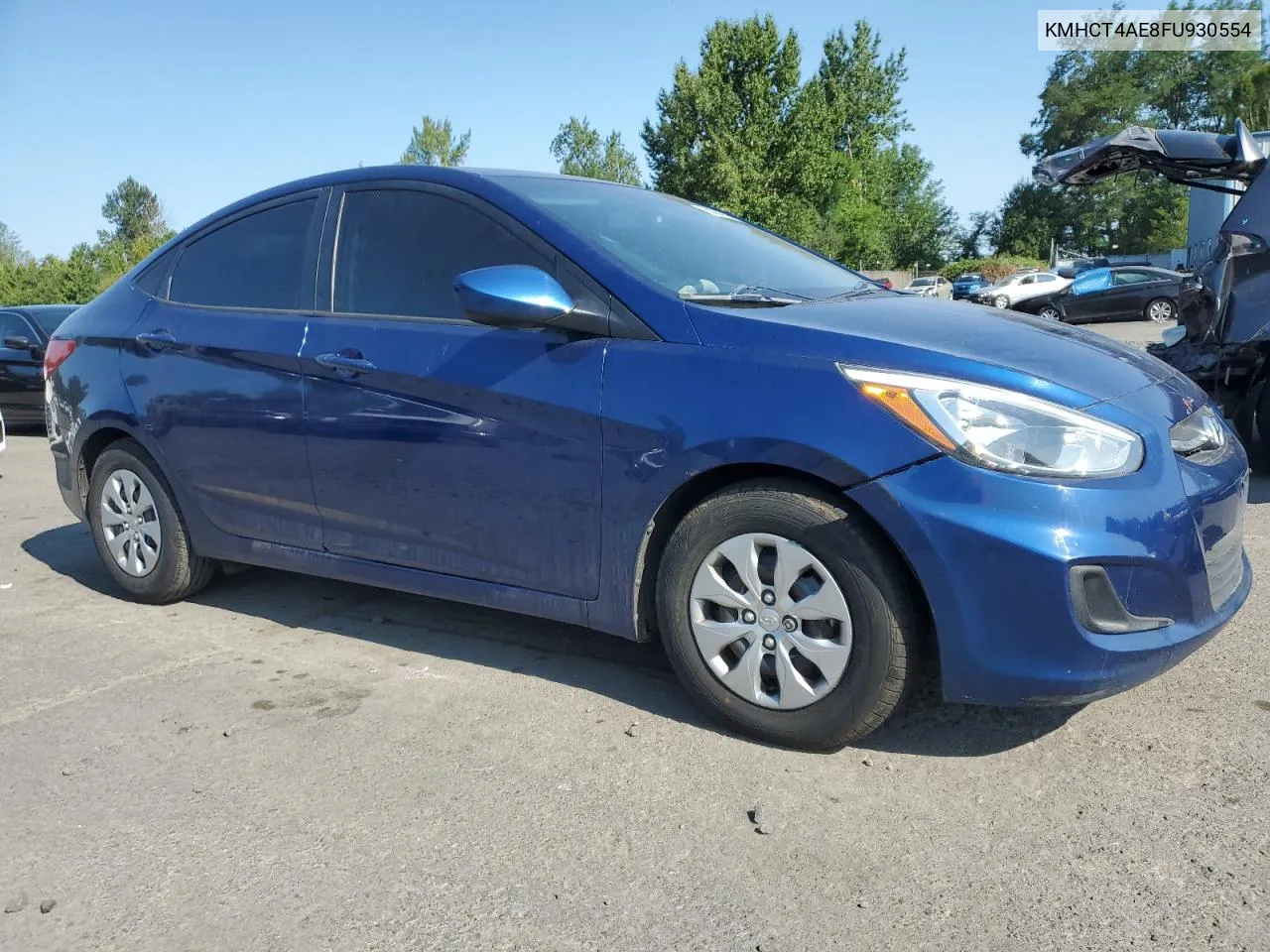 2015 Hyundai Accent Gls VIN: KMHCT4AE8FU930554 Lot: 65064834