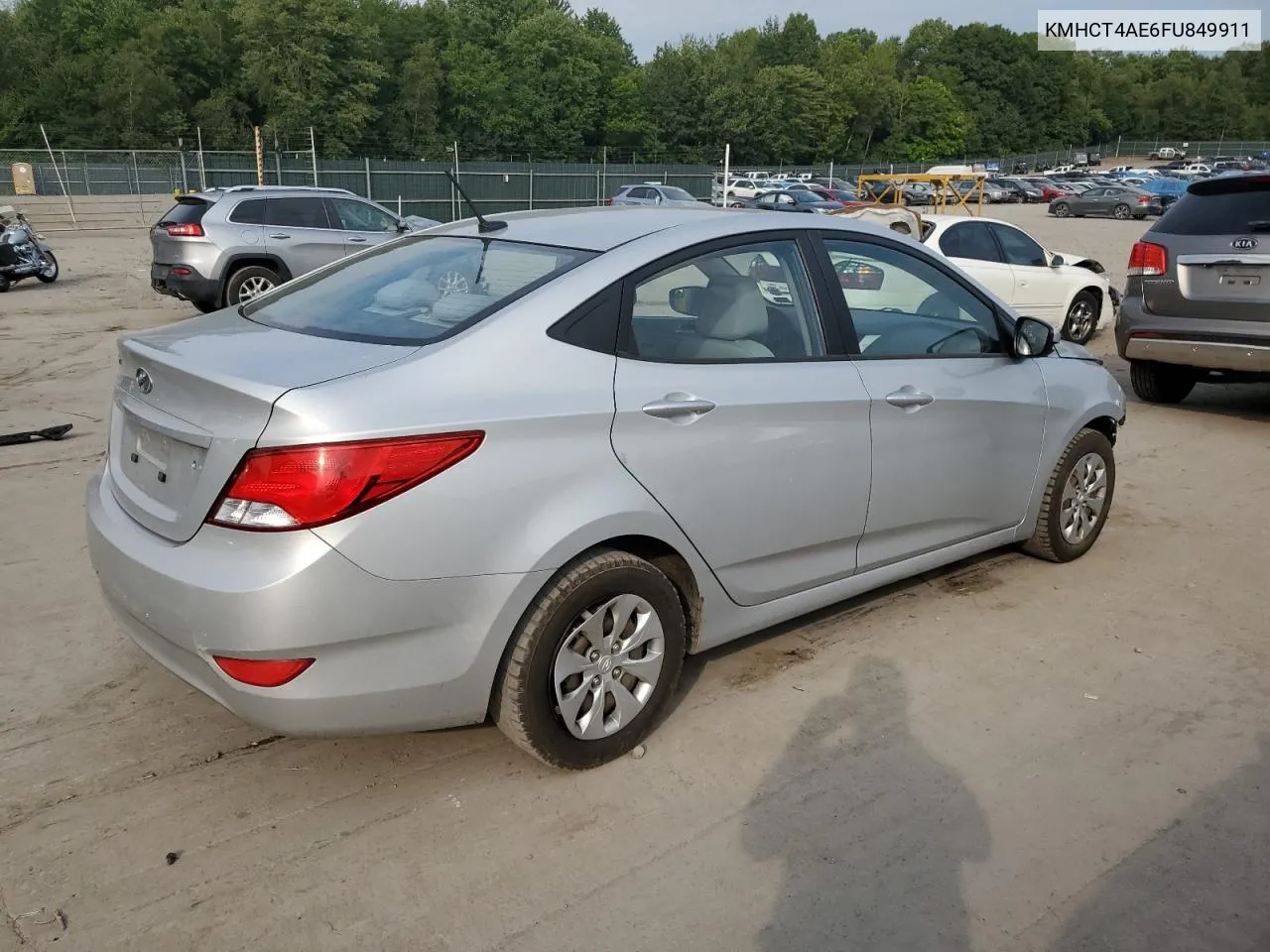 2015 Hyundai Accent Gls VIN: KMHCT4AE6FU849911 Lot: 65220474