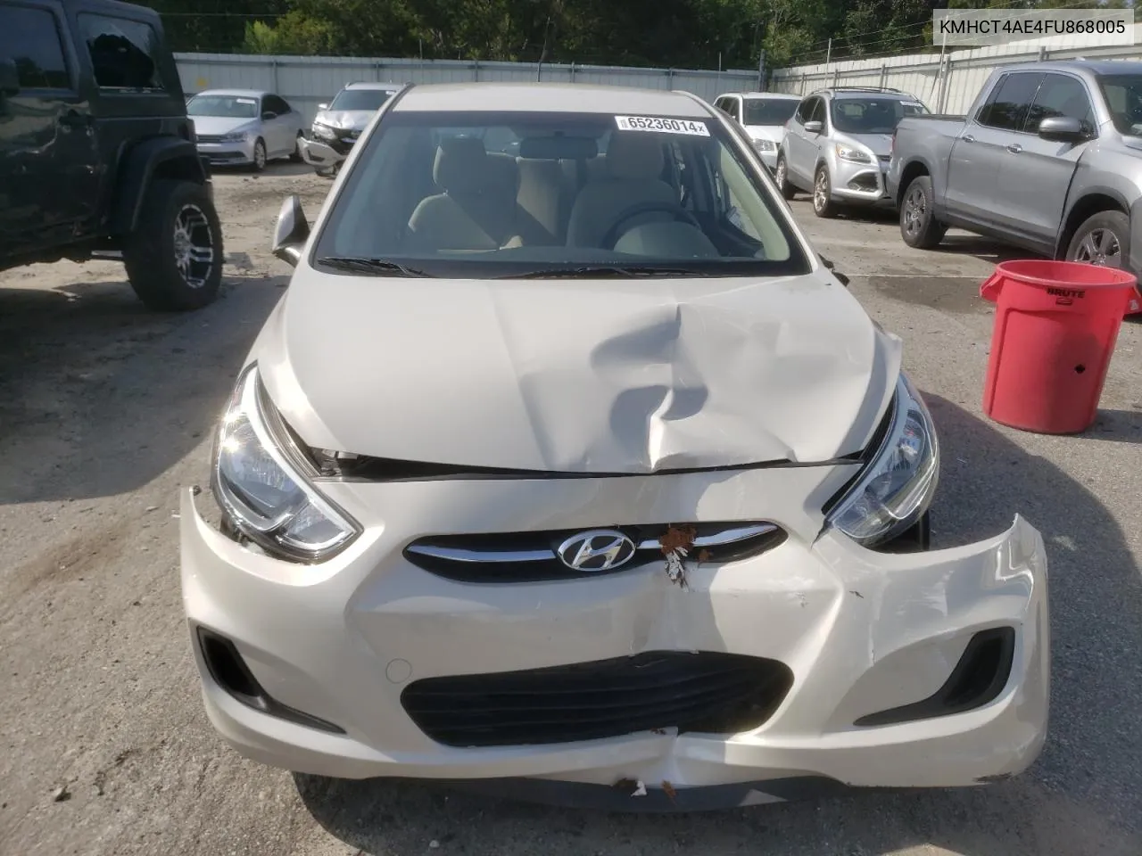 KMHCT4AE4FU868005 2015 Hyundai Accent Gls