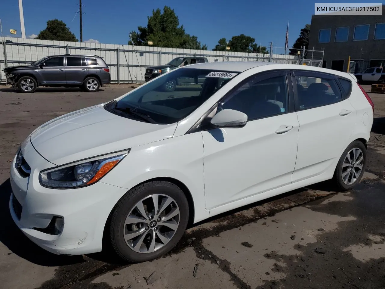 KMHCU5AE3FU217502 2015 Hyundai Accent Gls