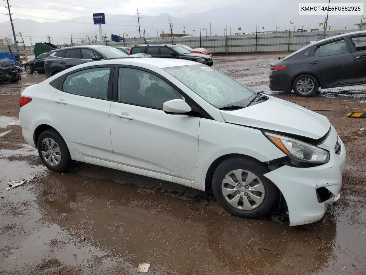 2015 Hyundai Accent Gls VIN: KMHCT4AE6FU882925 Lot: 66194734