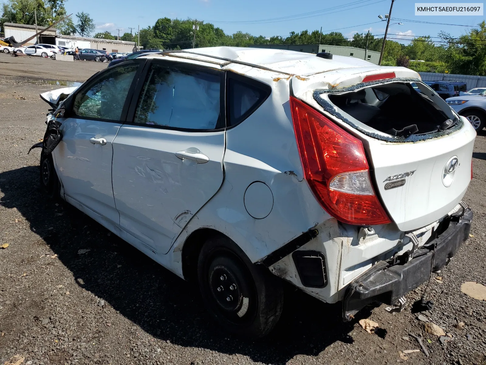 2015 Hyundai Accent Gs VIN: KMHCT5AE0FU216097 Lot: 66585114