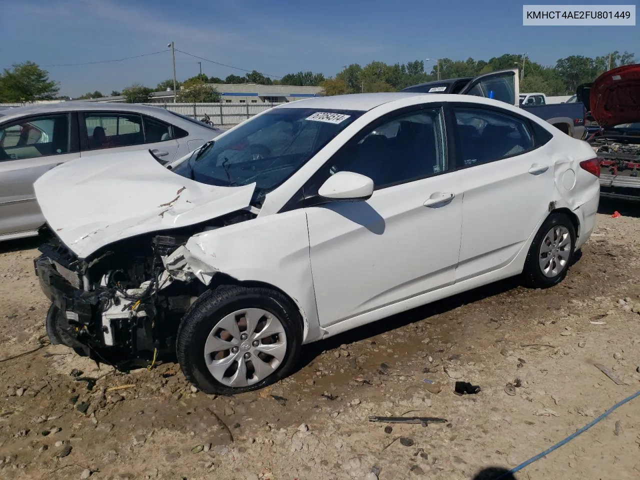 2015 Hyundai Accent Gls VIN: KMHCT4AE2FU801449 Lot: 67054514