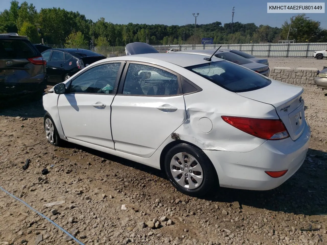 2015 Hyundai Accent Gls VIN: KMHCT4AE2FU801449 Lot: 67054514