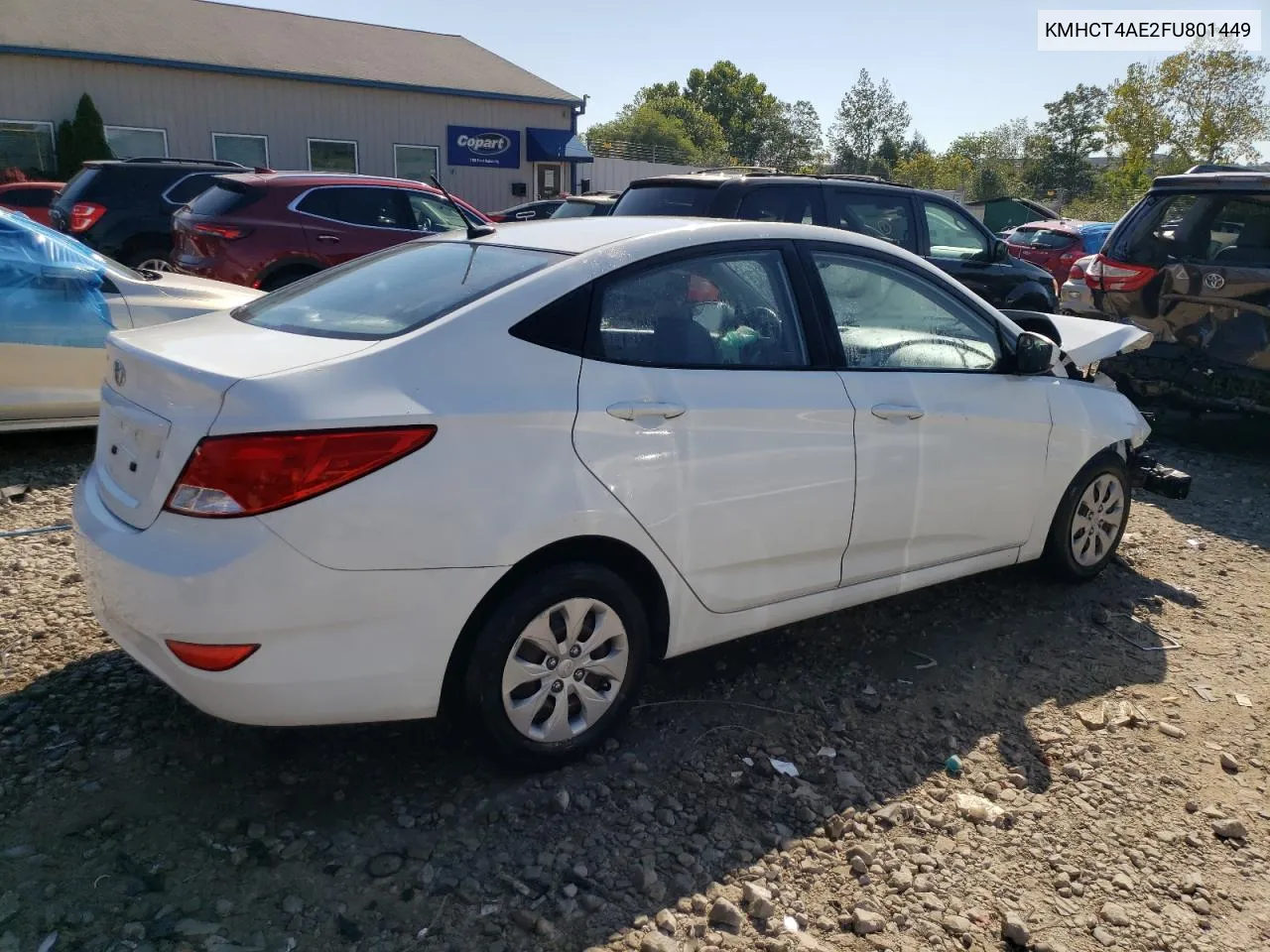 2015 Hyundai Accent Gls VIN: KMHCT4AE2FU801449 Lot: 67054514