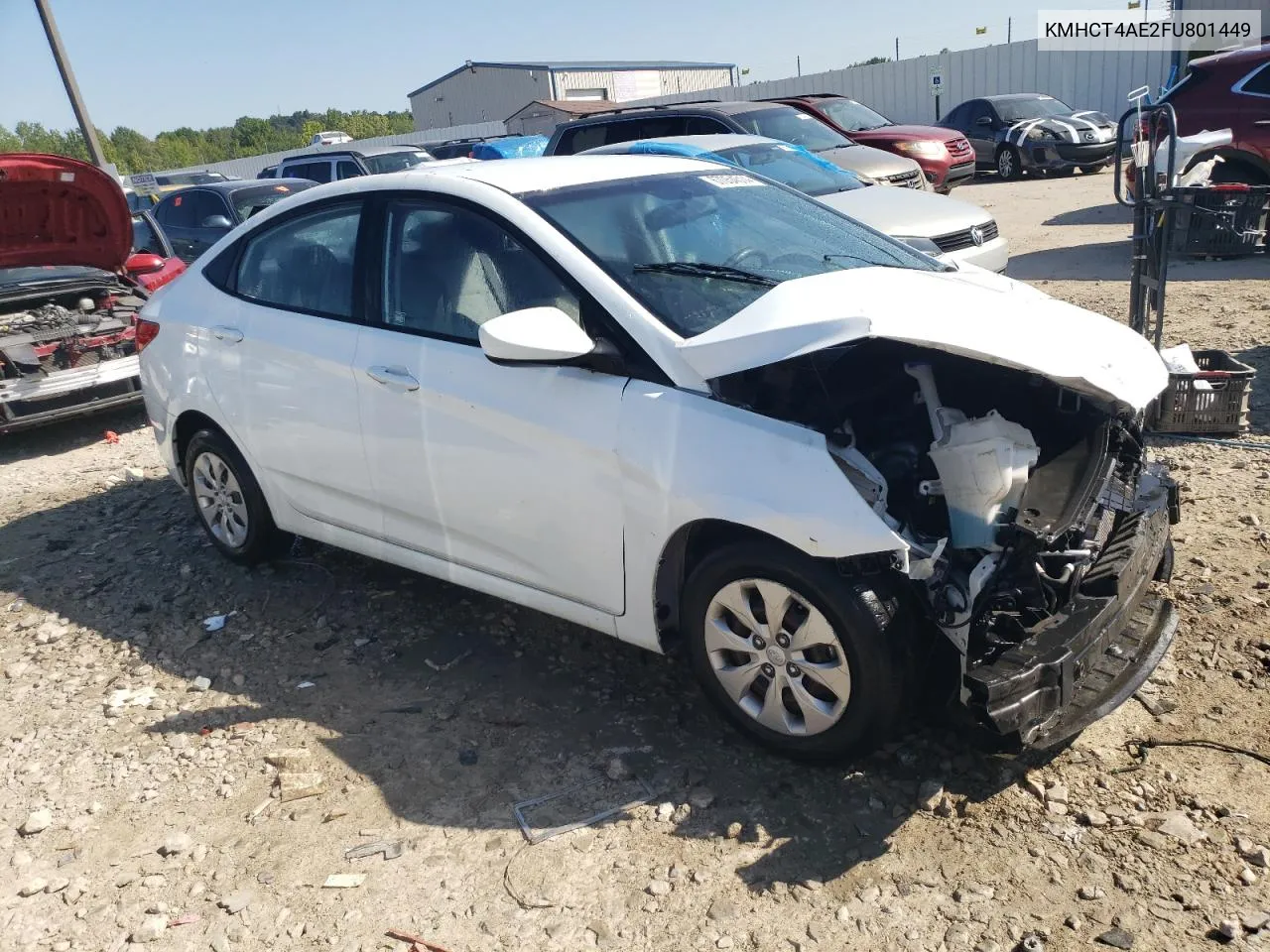 2015 Hyundai Accent Gls VIN: KMHCT4AE2FU801449 Lot: 67054514