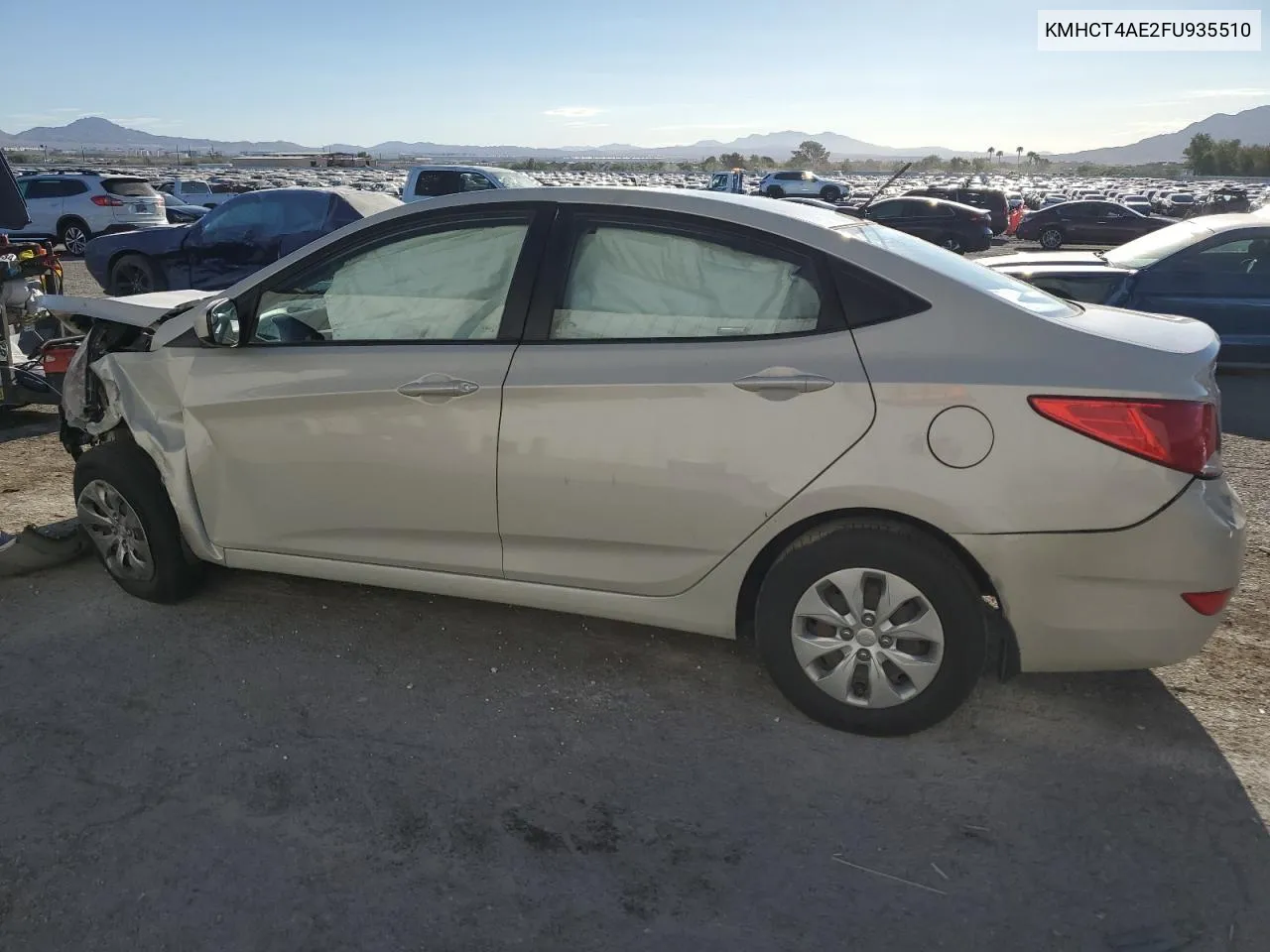 2015 Hyundai Accent Gls VIN: KMHCT4AE2FU935510 Lot: 68290414