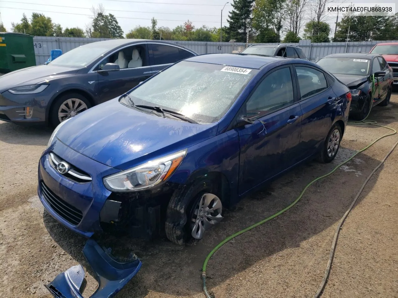 2015 Hyundai Accent Gls VIN: KMHCT4AE0FU868938 Lot: 68908354