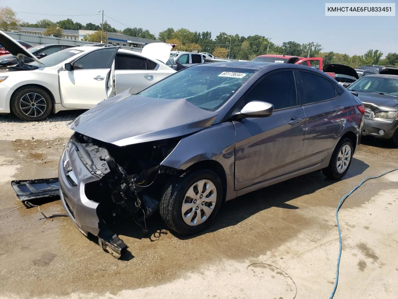 KMHCT4AE6FU833451 2015 Hyundai Accent Gls