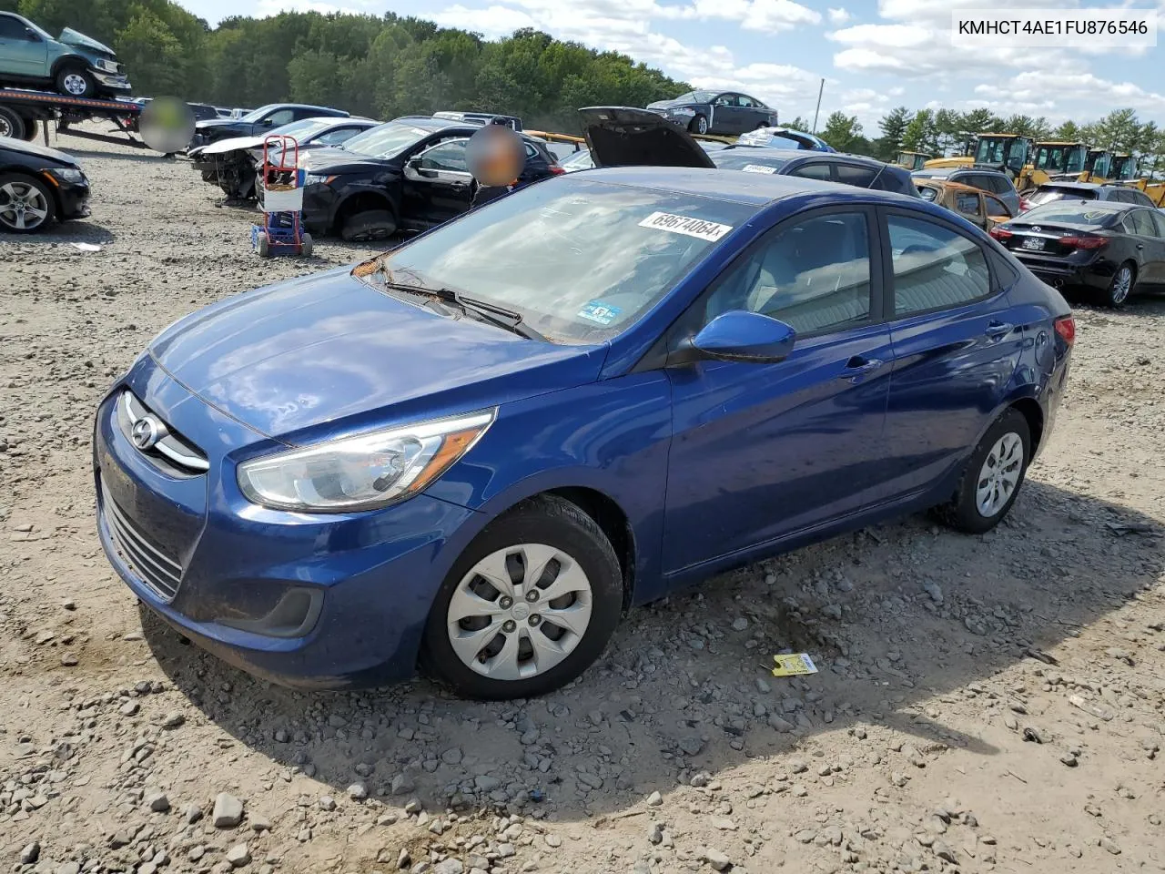 KMHCT4AE1FU876546 2015 Hyundai Accent Gls