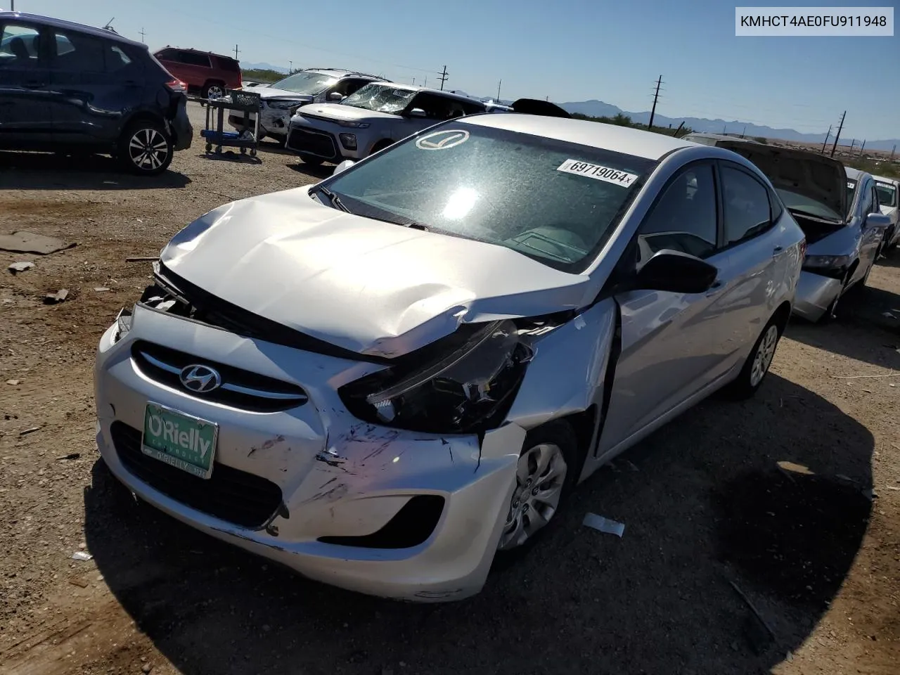 KMHCT4AE0FU911948 2015 Hyundai Accent Gls