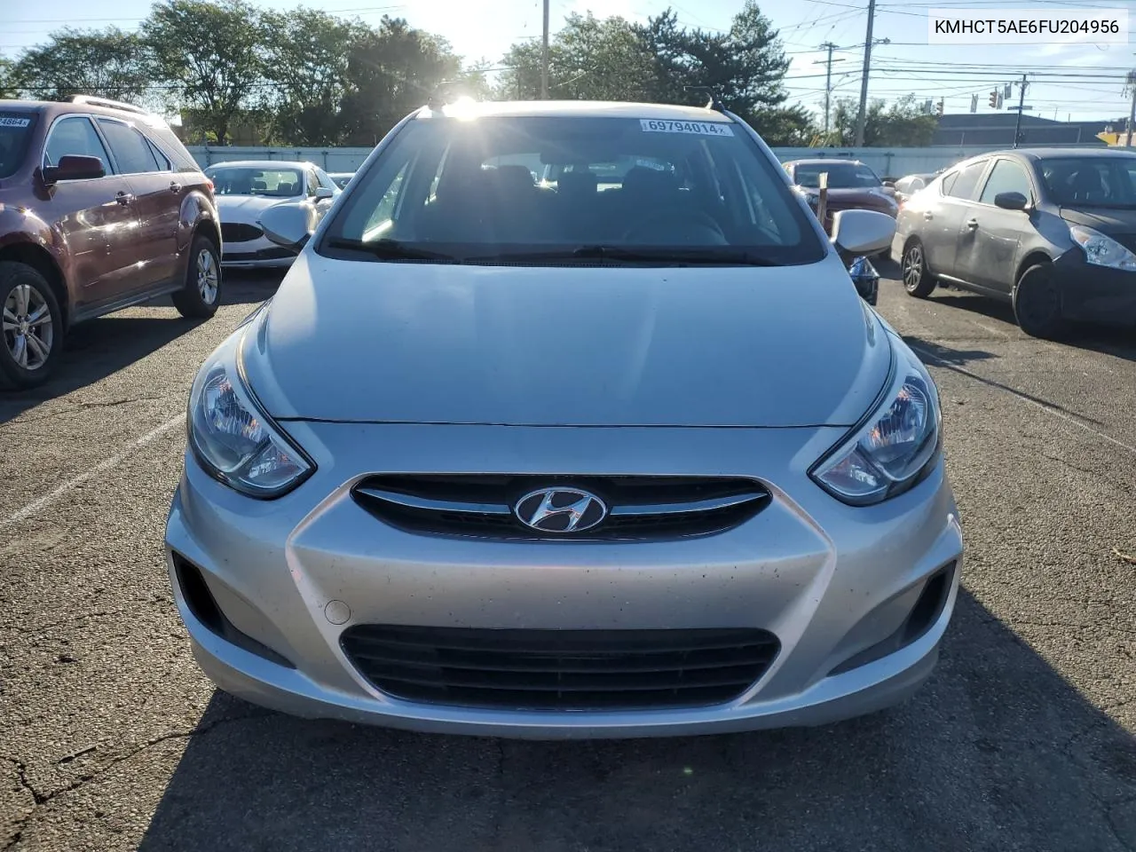 2015 Hyundai Accent Gs VIN: KMHCT5AE6FU204956 Lot: 69794014