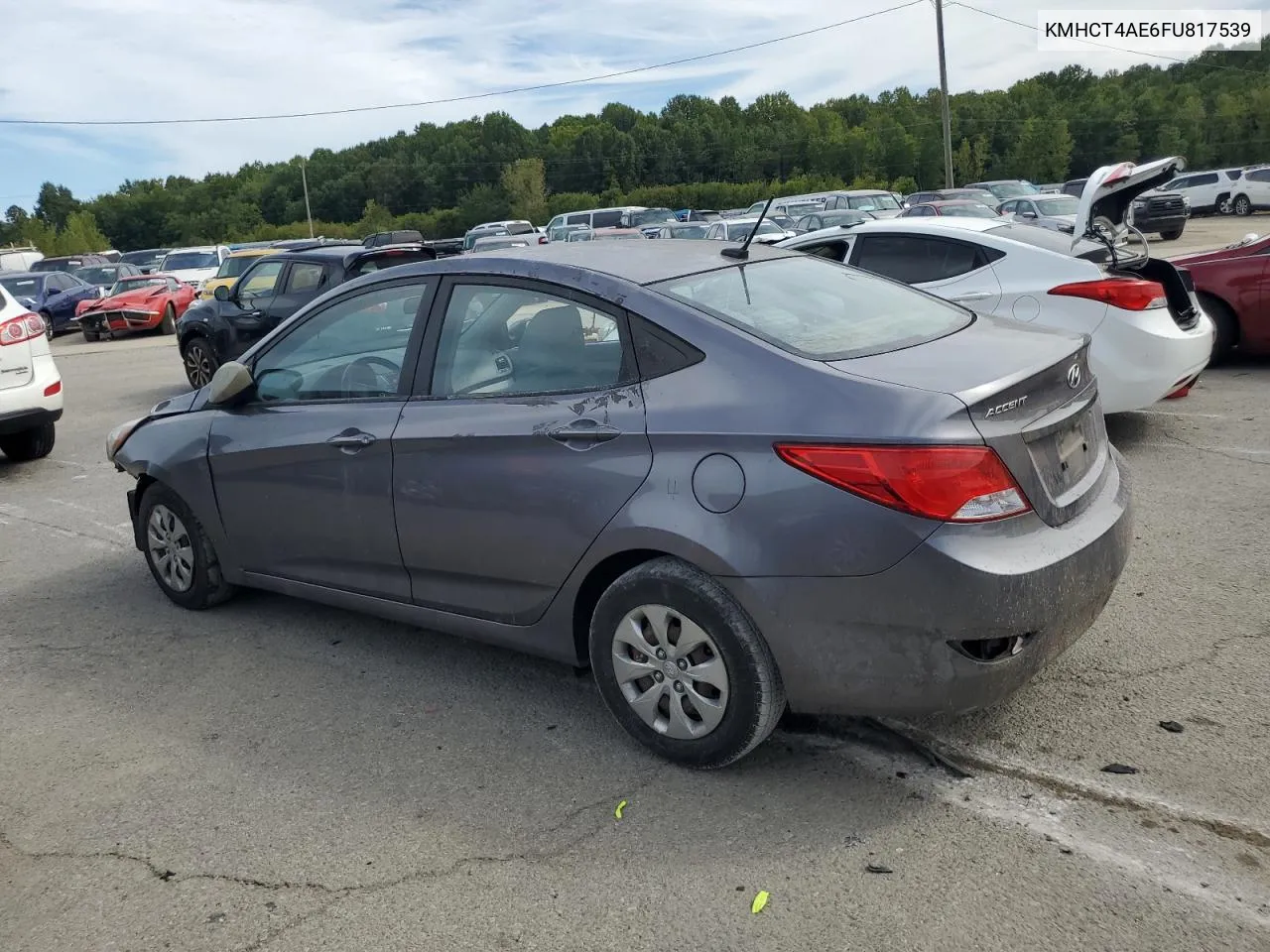 2015 Hyundai Accent Gls VIN: KMHCT4AE6FU817539 Lot: 69921184