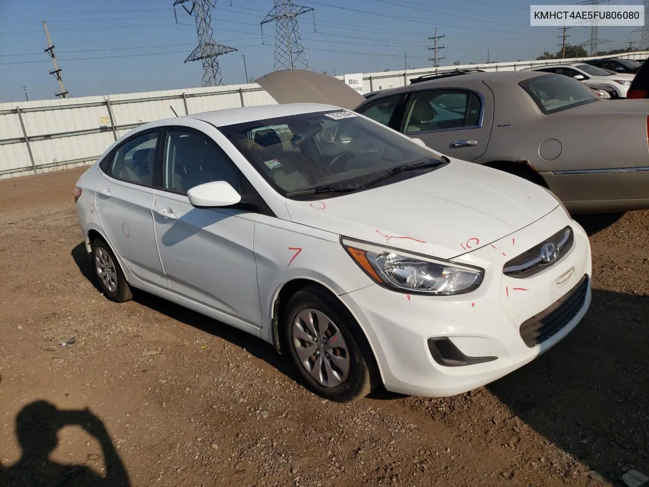 2015 Hyundai Accent Gls VIN: KMHCT4AE5FU806080 Lot: 70213934