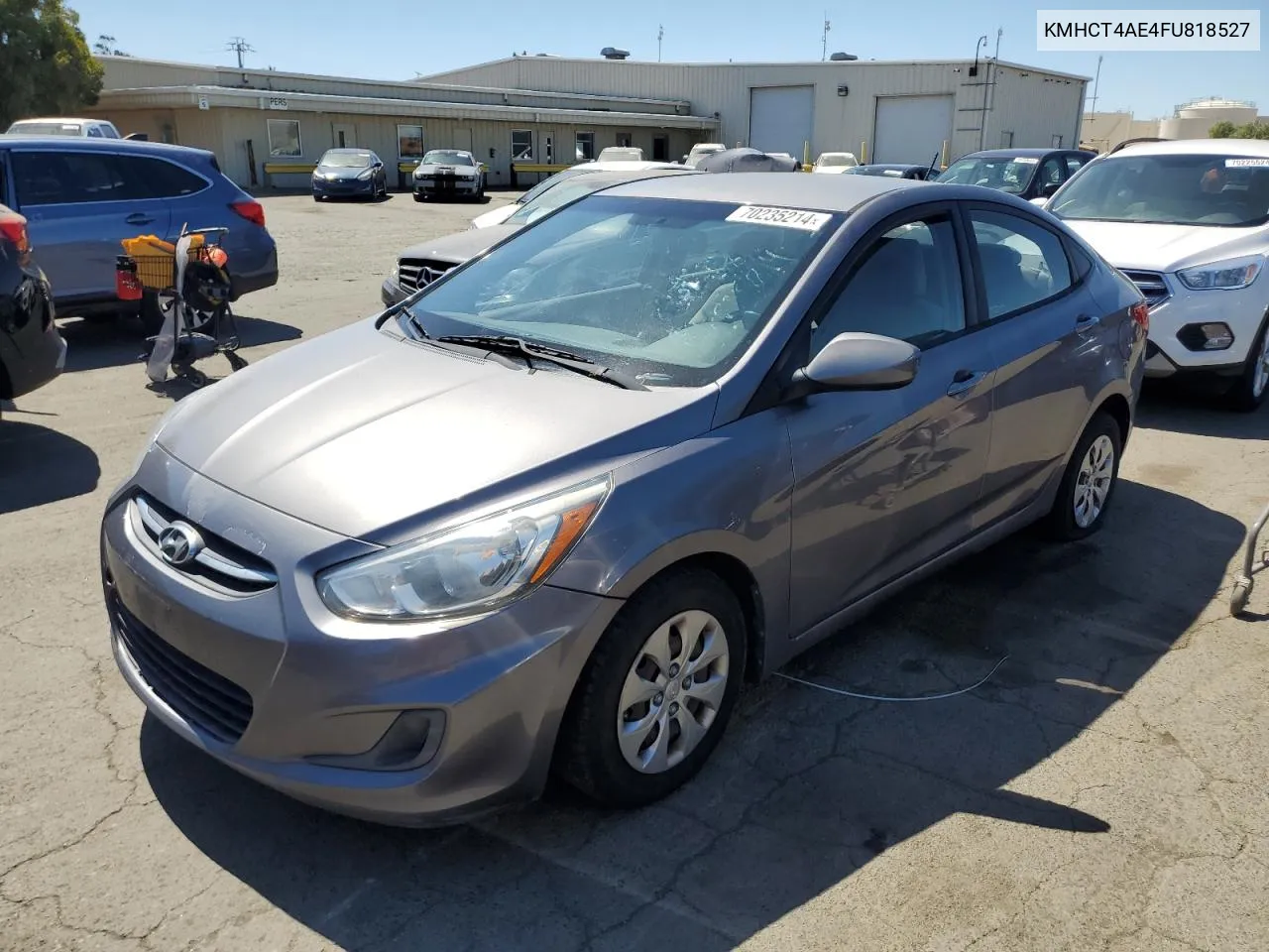 2015 Hyundai Accent Gls VIN: KMHCT4AE4FU818527 Lot: 70235214