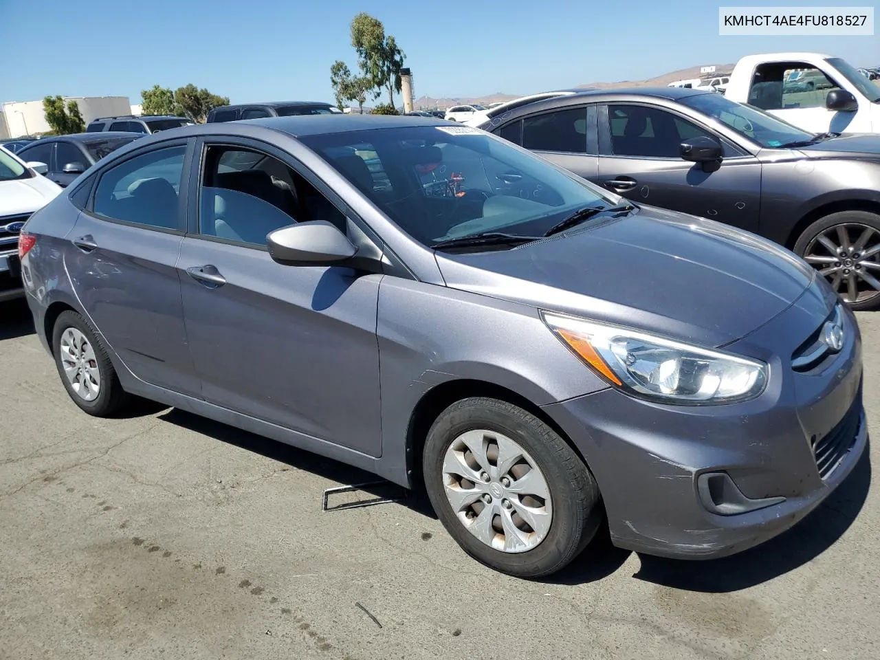 2015 Hyundai Accent Gls VIN: KMHCT4AE4FU818527 Lot: 70235214