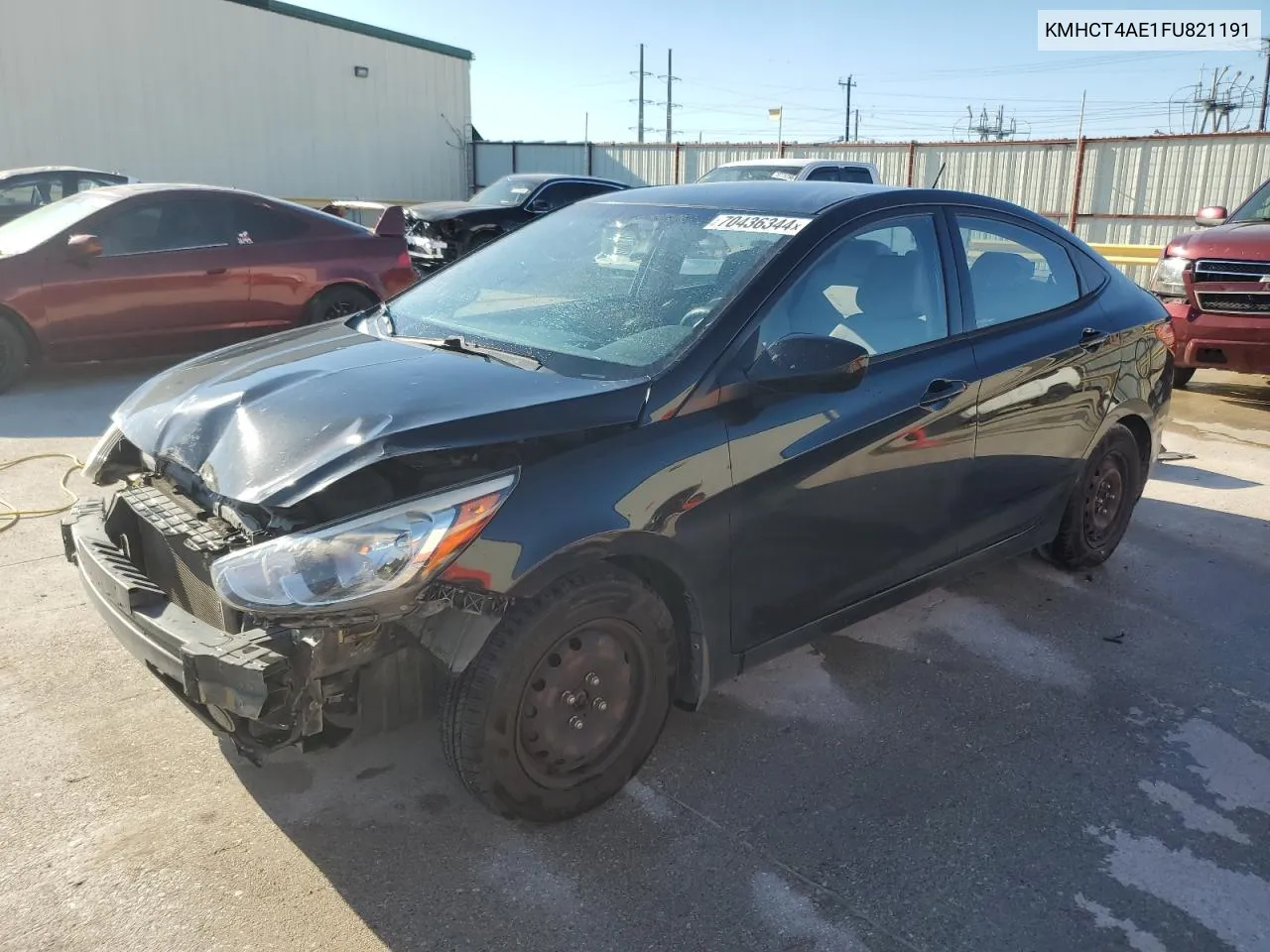 2015 Hyundai Accent Gls VIN: KMHCT4AE1FU821191 Lot: 70436344