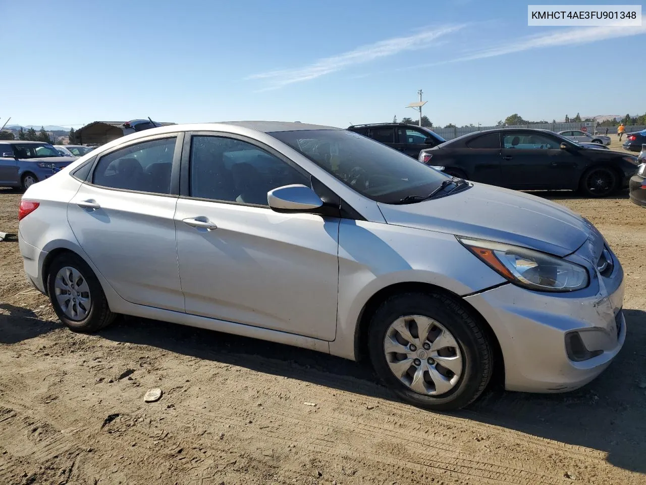 2015 Hyundai Accent Gls VIN: KMHCT4AE3FU901348 Lot: 70787274