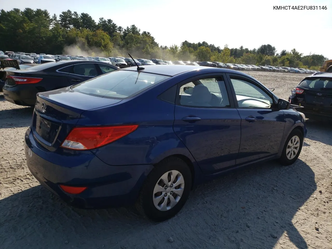 2015 Hyundai Accent Gls VIN: KMHCT4AE2FU831146 Lot: 70910374