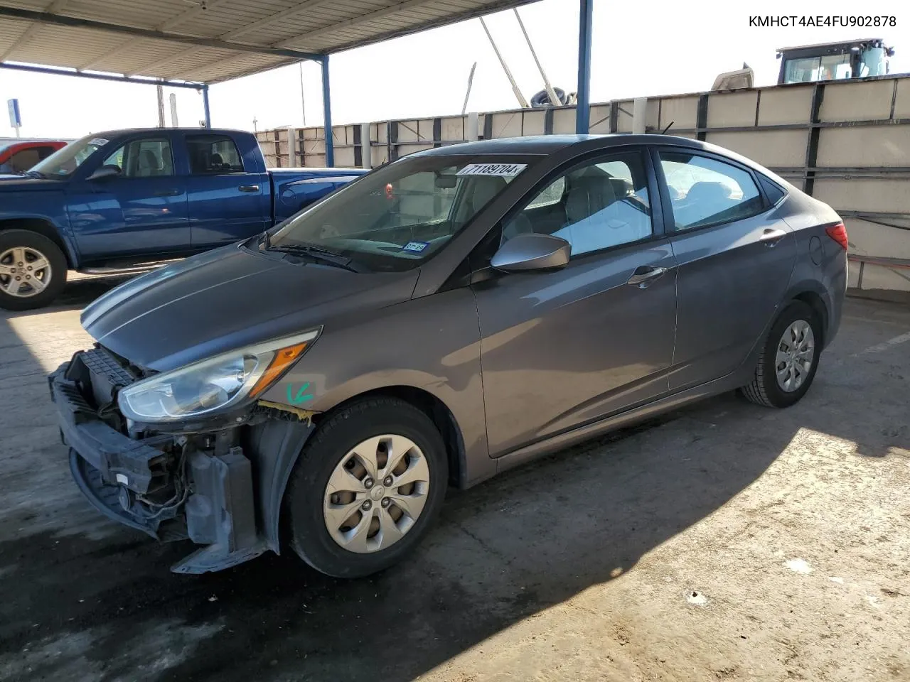 2015 Hyundai Accent Gls VIN: KMHCT4AE4FU902878 Lot: 71189704