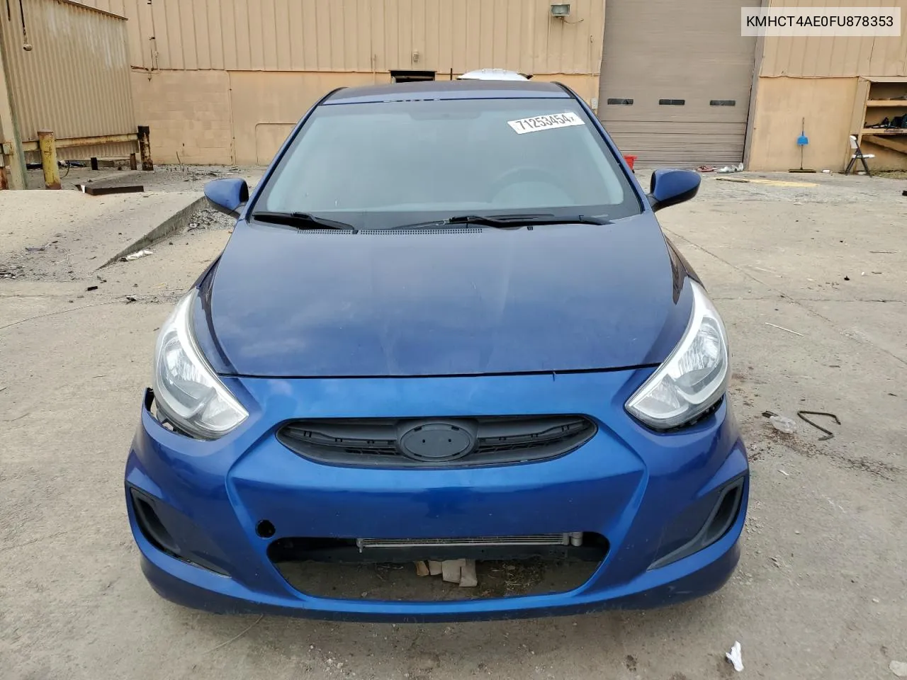 2015 Hyundai Accent Gls VIN: KMHCT4AE0FU878353 Lot: 71253454